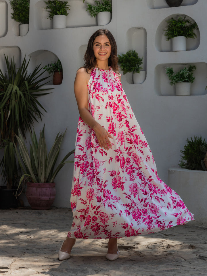 Flori satin dress