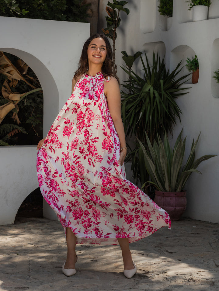 Flori satin dress