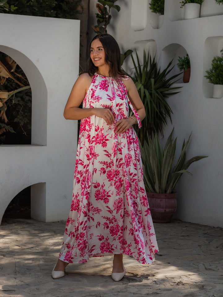 Flori satin dress