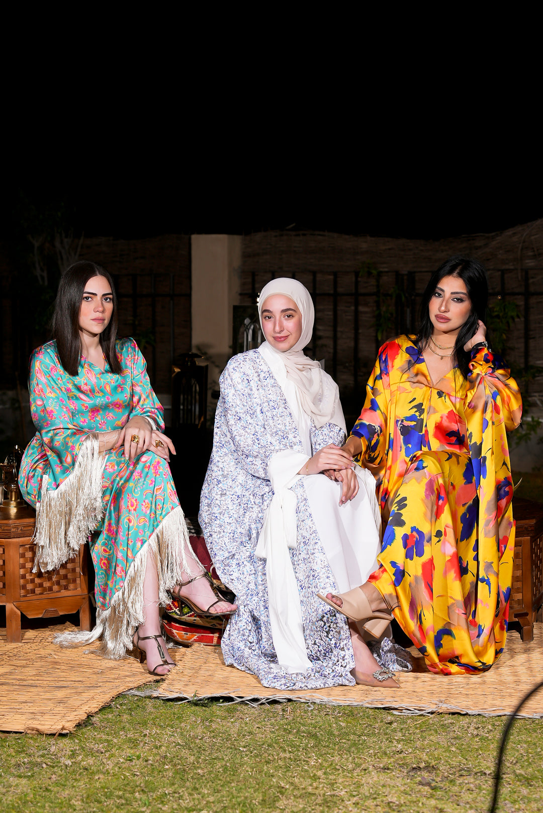 Satin kaftan
