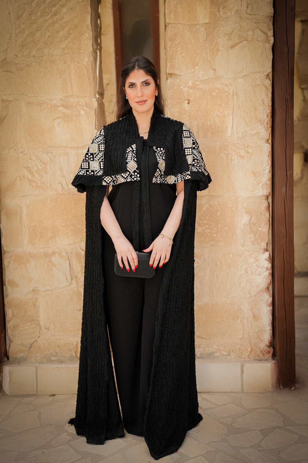 cape with indian Embroidery