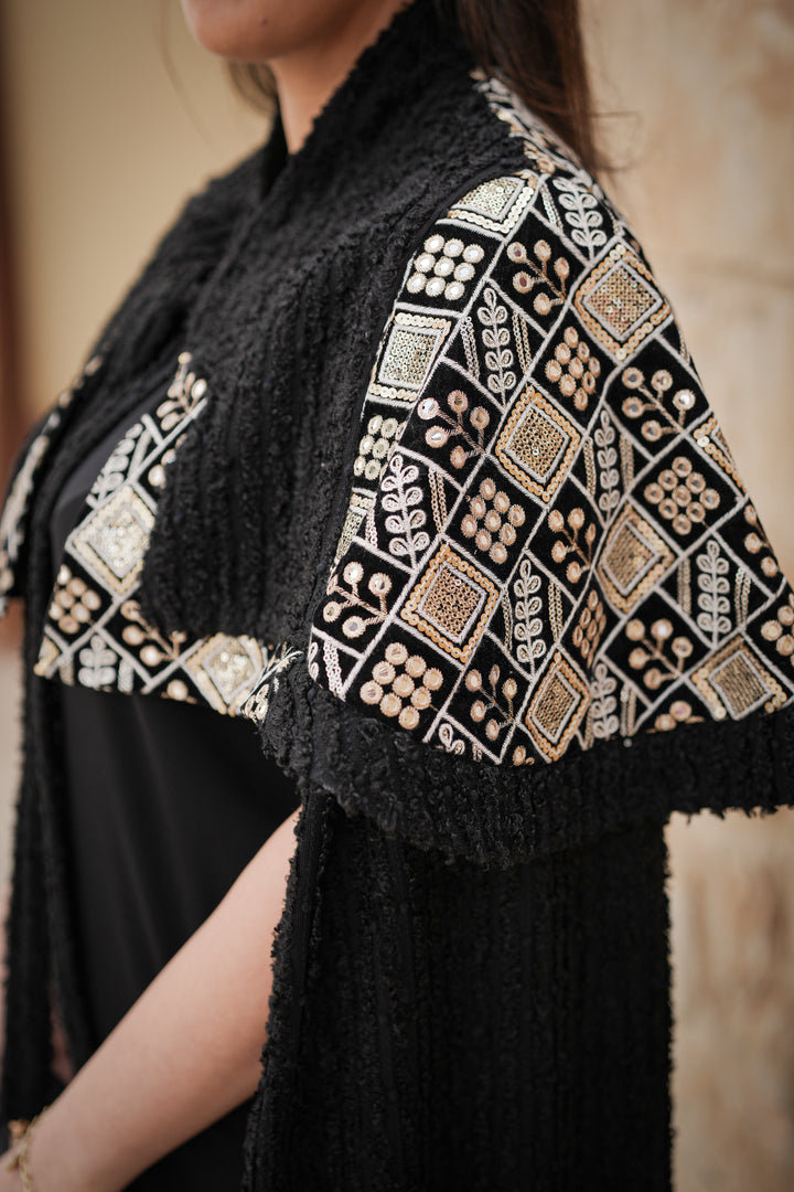 cape with indian Embroidery