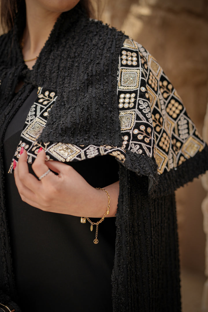 cape with indian Embroidery