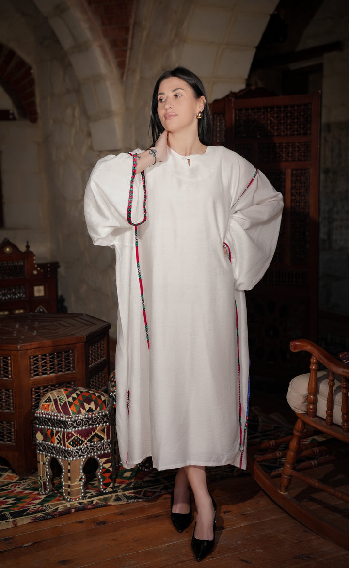 yemeni linen abaya