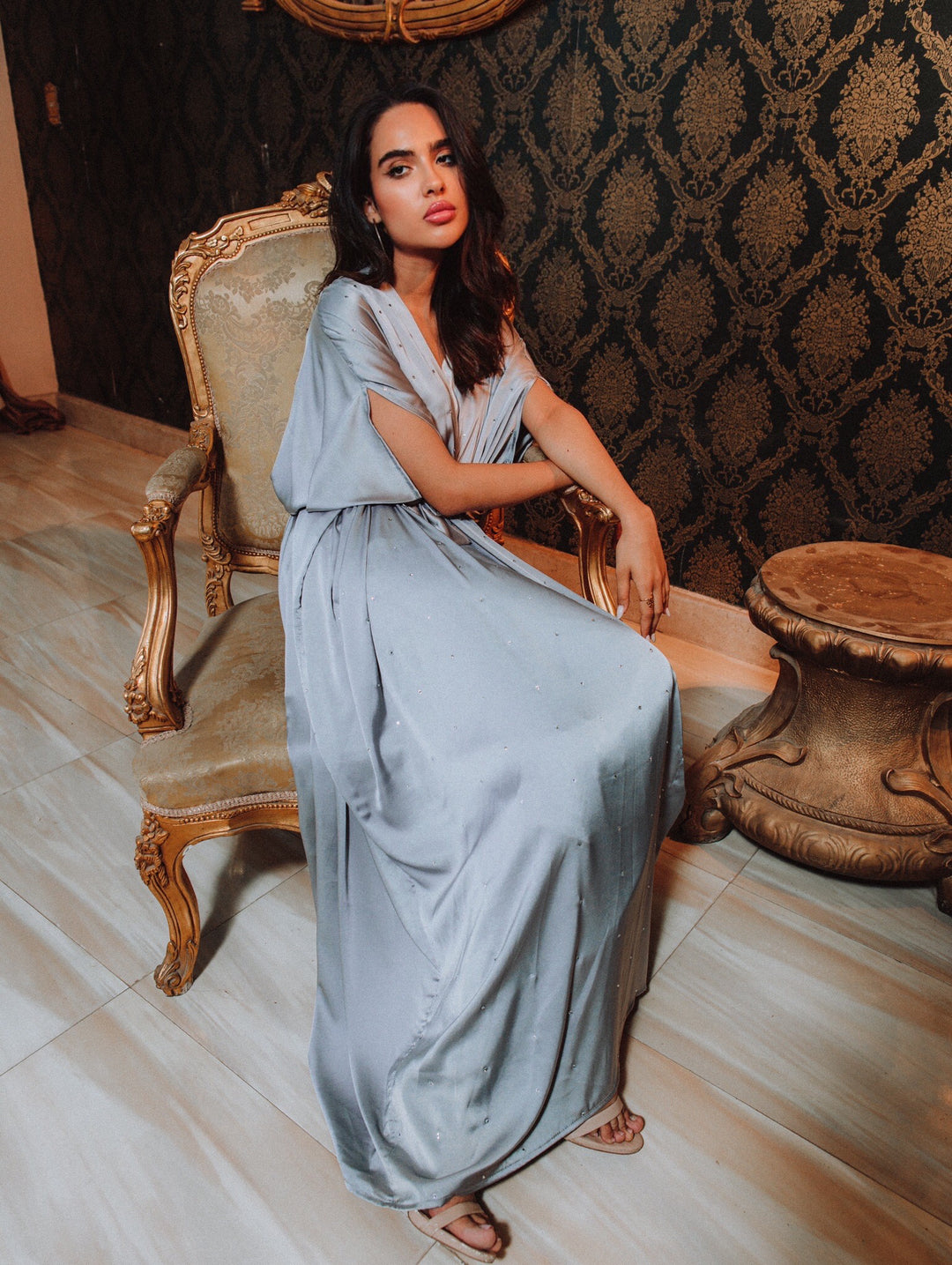 Satin cardigan