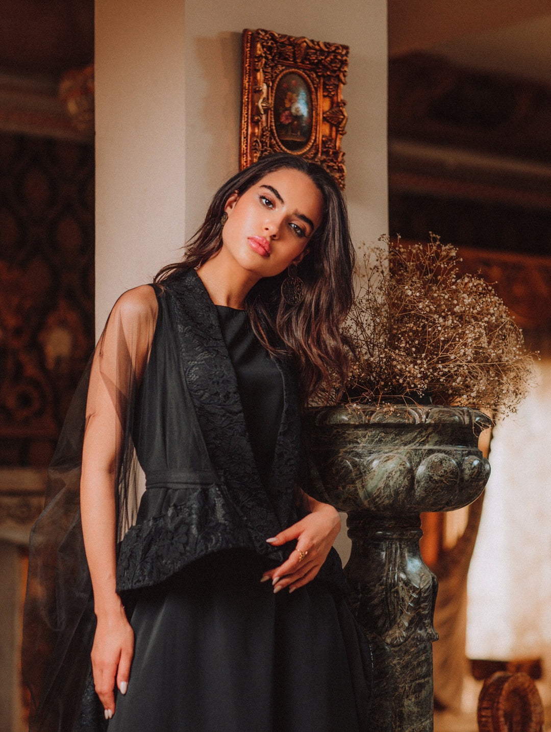 Da tulle crepe dress