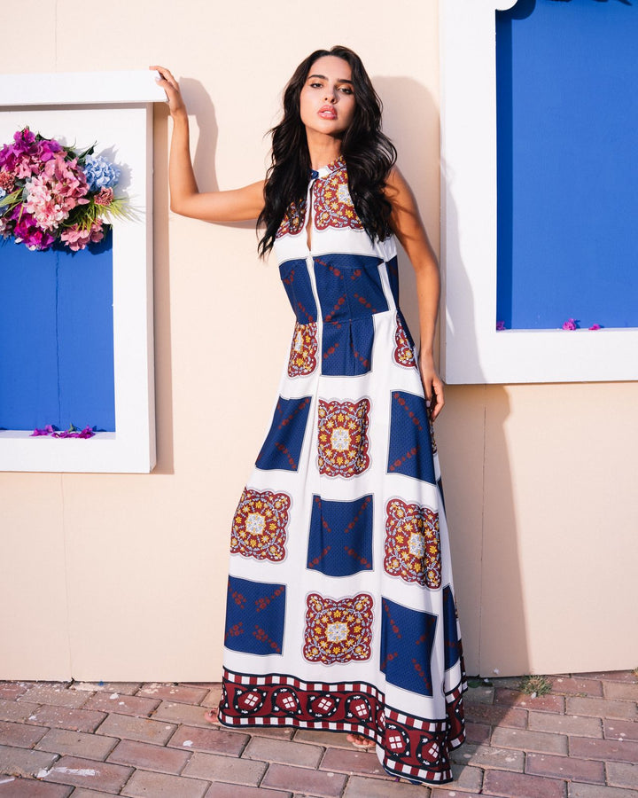 Samah saif print dress