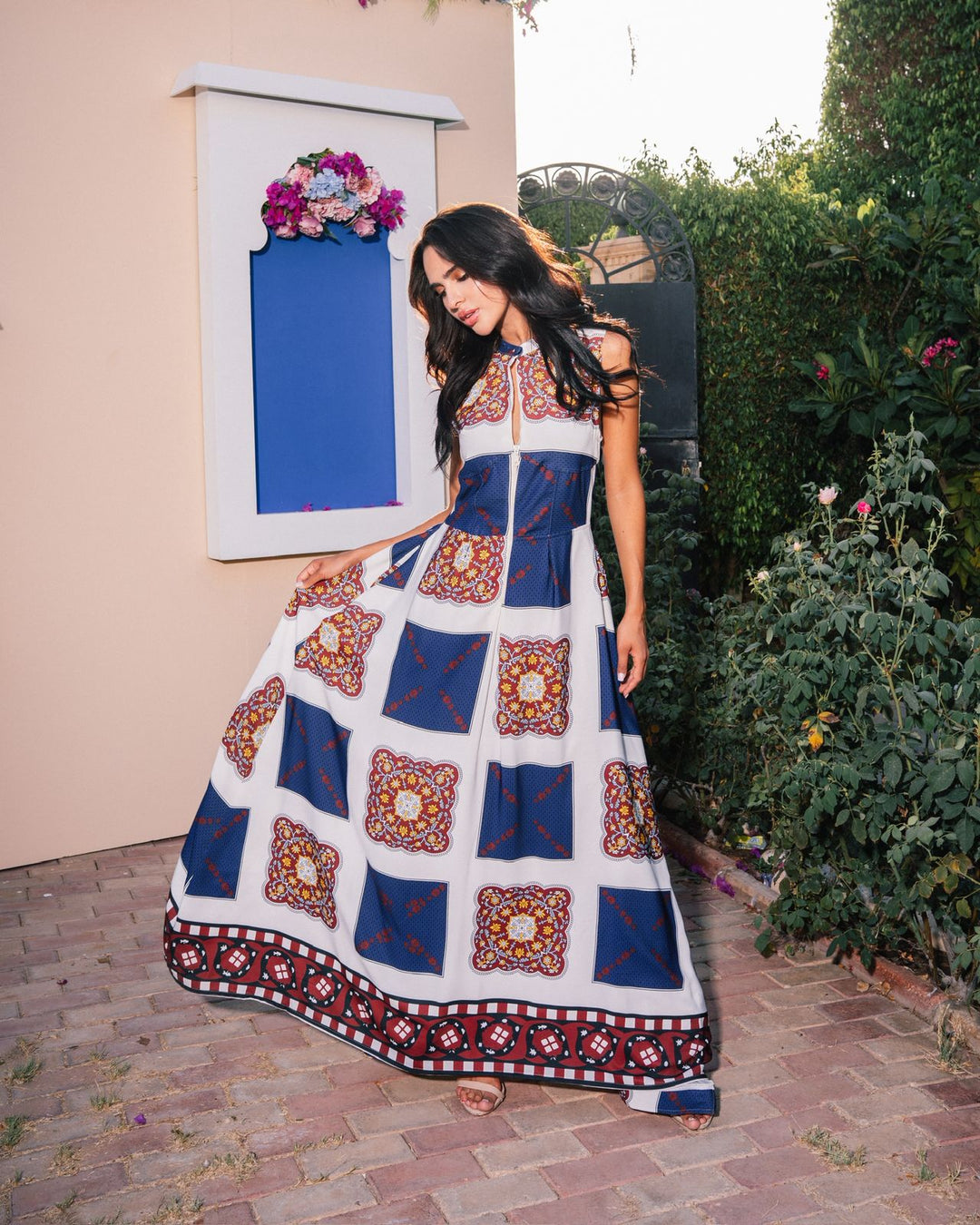 Samah saif print dress