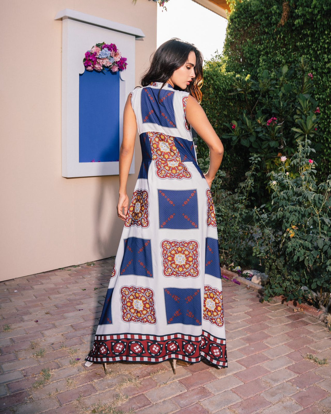 Samah saif print dress